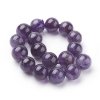 sz87 Ametyst kamień naturalny kula 10 mm pasmo 19cm
